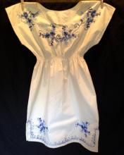 White Floral Dress - size small